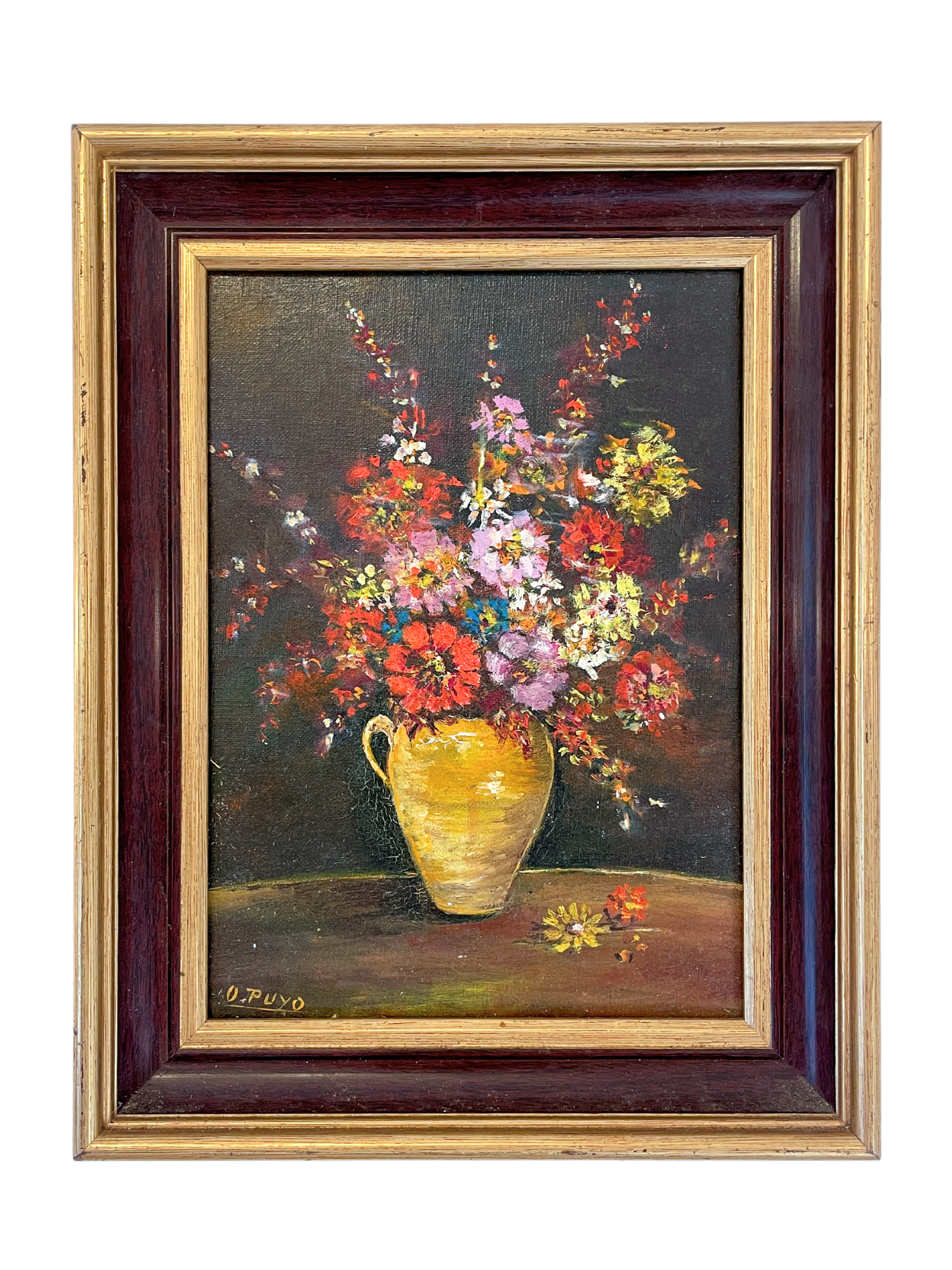 Flowers in Yellow Pitcher