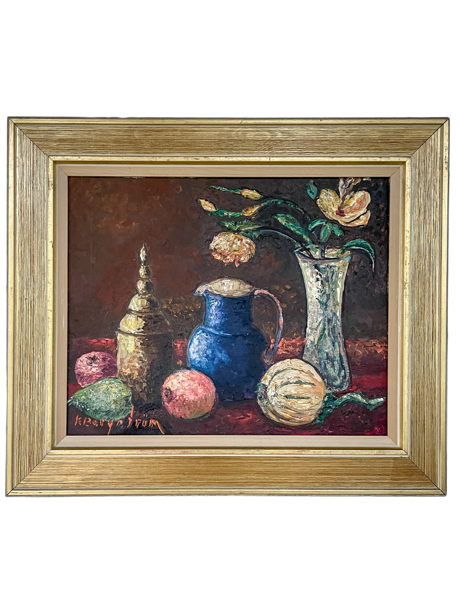 Still Life with Blue Jug and Tulips